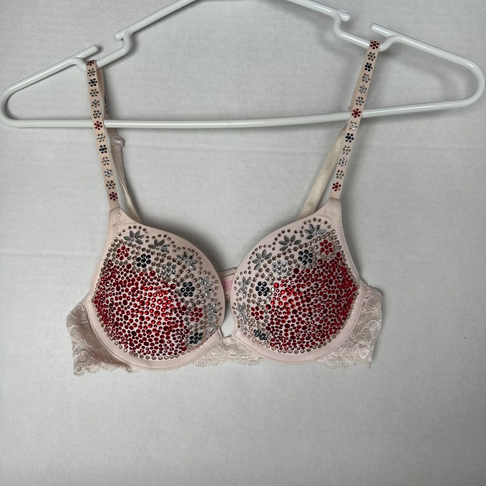 Victoria's Secret Limited Edition Swarovski Crystals Bra 32B